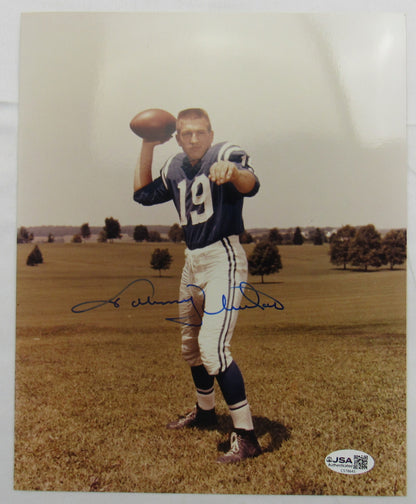 Johnny Unitas Signed 8x10 Photo JSA CS78645