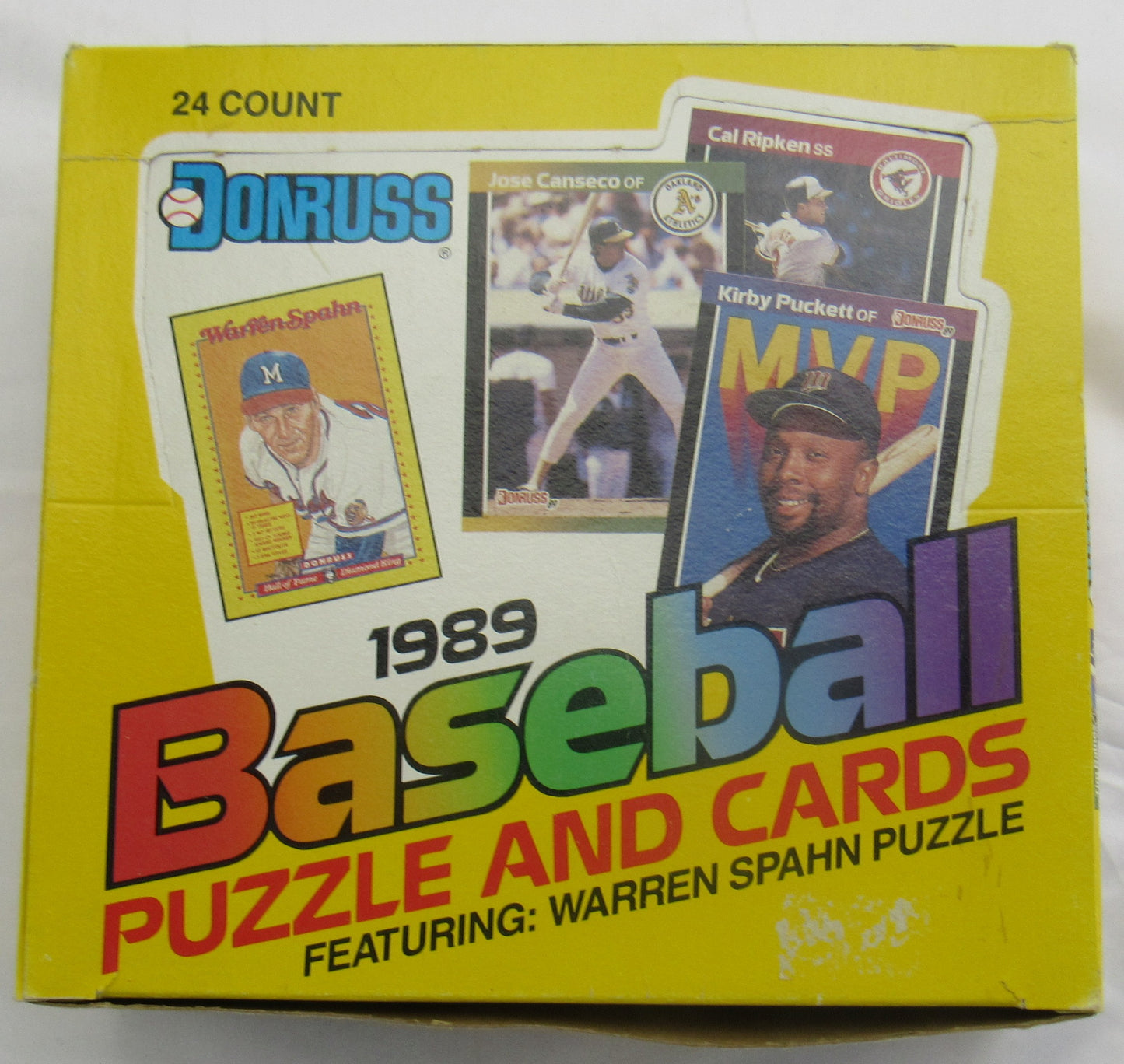 1989 Donruss Baseball Jumbo Wax Box 24ct