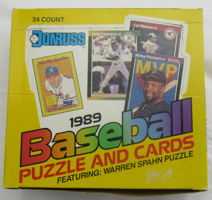 1989 Donruss Baseball Jumbo Wax Box 24ct