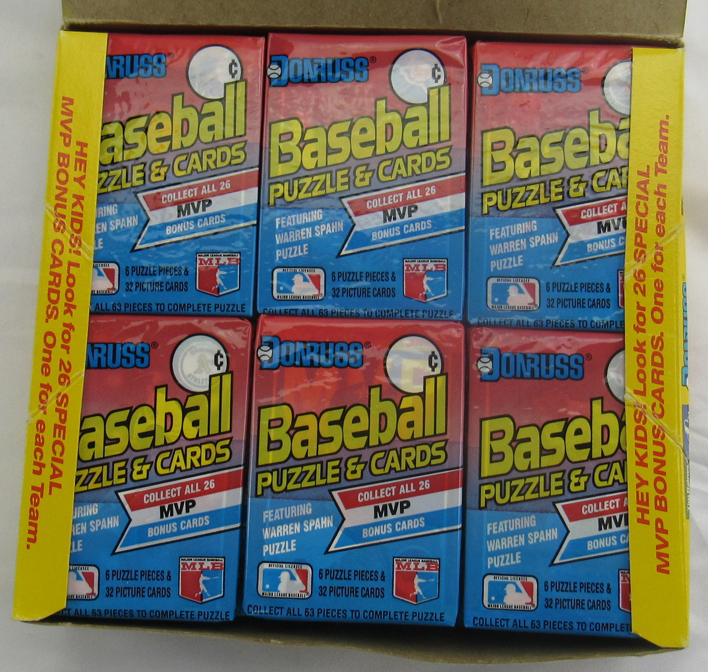 1989 Donruss Baseball Jumbo Wax Box 24ct
