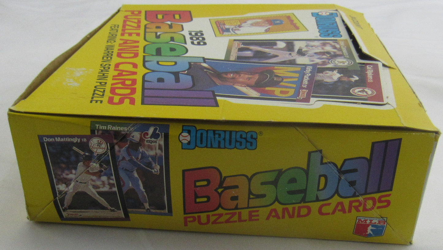1989 Donruss Baseball Jumbo Wax Box 24ct