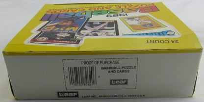 1989 Donruss Baseball Jumbo Wax Box 24ct