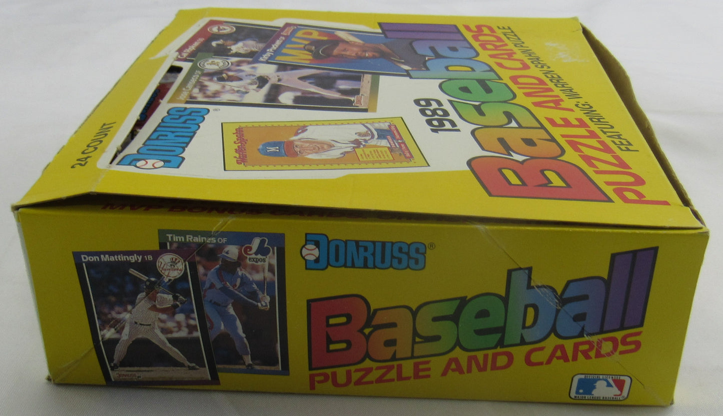 1989 Donruss Baseball Jumbo Wax Box 24ct