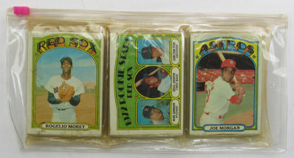 1972 Topps Baseball Vintage Baseball Rack Pack - Carlton Fisk on Top