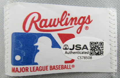 Frank Robinson Brooks Robinson Jim Palmer Signed Rawlings Baseball Jersey JSA CS78508