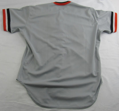 Frank Robinson Brooks Robinson Jim Palmer Signed Rawlings Baseball Jersey JSA CS78508