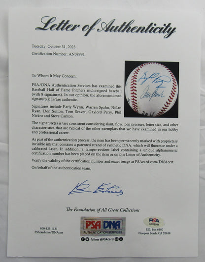 300 Wins Club Signed Rawlings Baseball PSA/DNA LOA AN08994