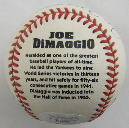 Joe DiMaggio Signed Auto Rawlings Baseball w/ Yankee Clipper Insc JSA LOA ZZ77771