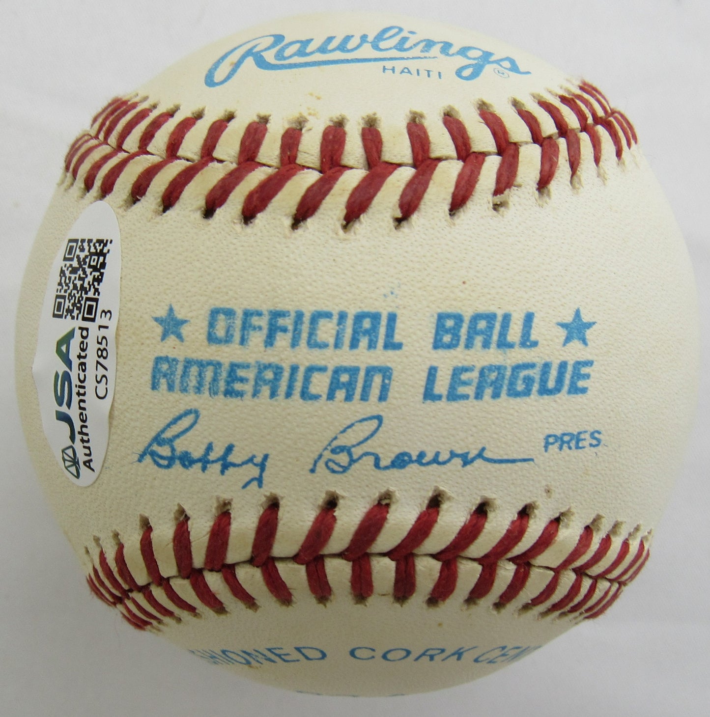 Tommy John Signed Rawlings Baseball JSA CS78513