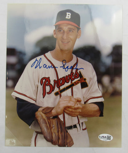 Warren Spahn Signed 8x10 Photo JSA CS78622