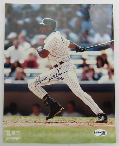 Bernie Williams Signed 8x10 Photo JSA CS78620