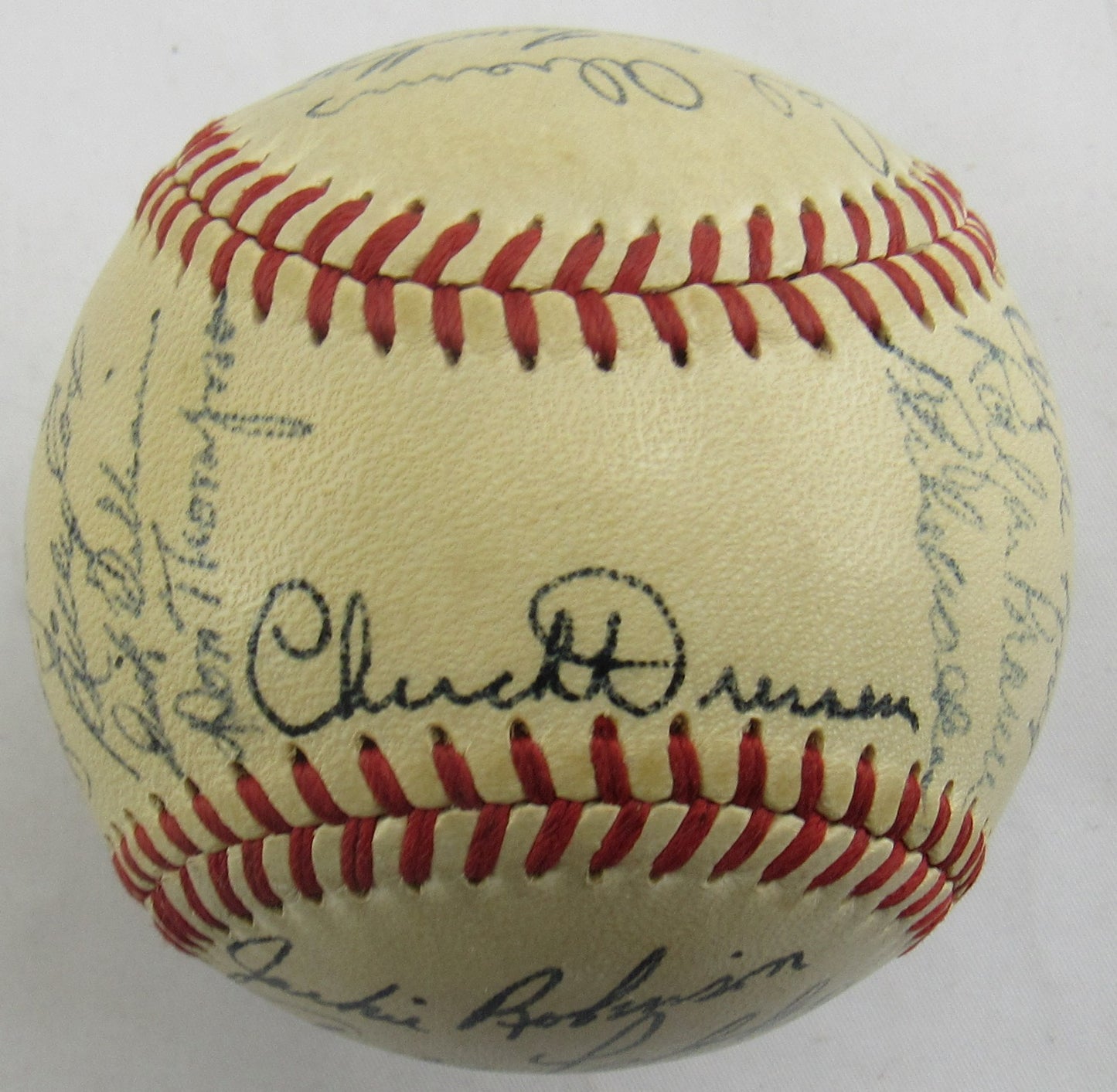 Jackie Robinson Roy Campanella Gil Hodges +22 1951 Dodgers Team Signed Auto Rawlings Baseball JSA LOA ZZ82763