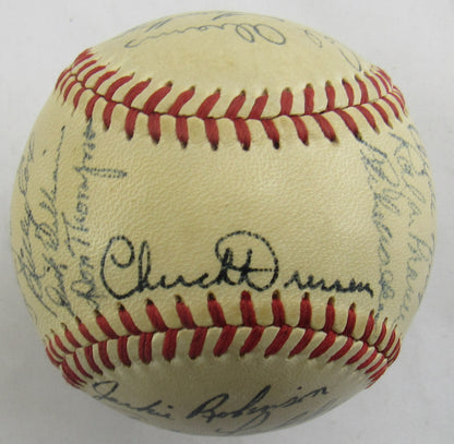 Jackie Robinson Roy Campanella Gil Hodges +22 1951 Dodgers Team Signed Auto Rawlings Baseball JSA LOA ZZ82763