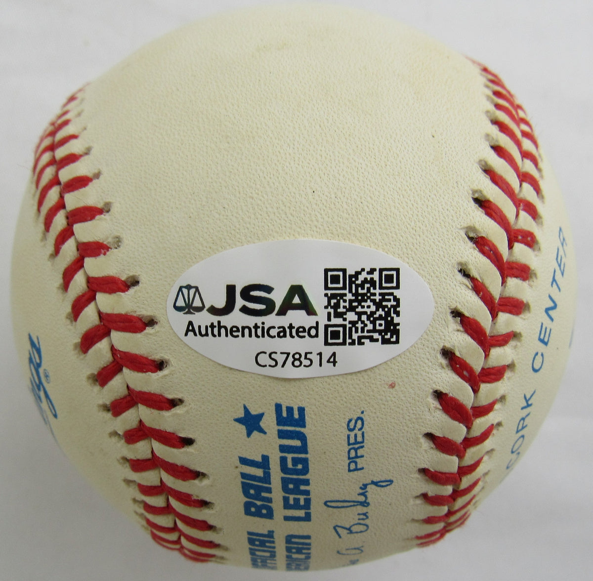 Bret Saberhagen Signed Rawlings Baseball JSA CS78514