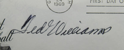 Ted Williams Signed Auto Envelope JSA LOA Y71255 - pristine sold 5-6