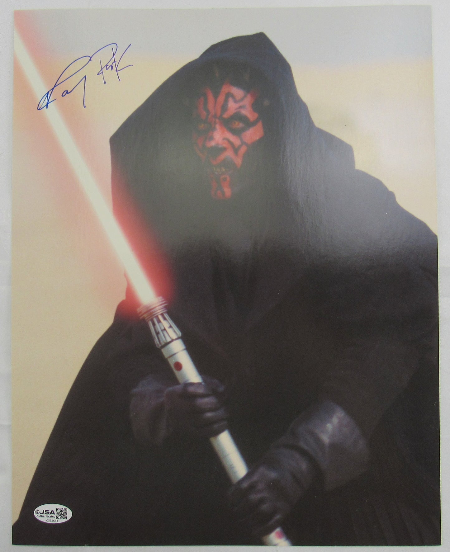 Ray Park Darth Maul Signed 11x14 Photo JSA COA