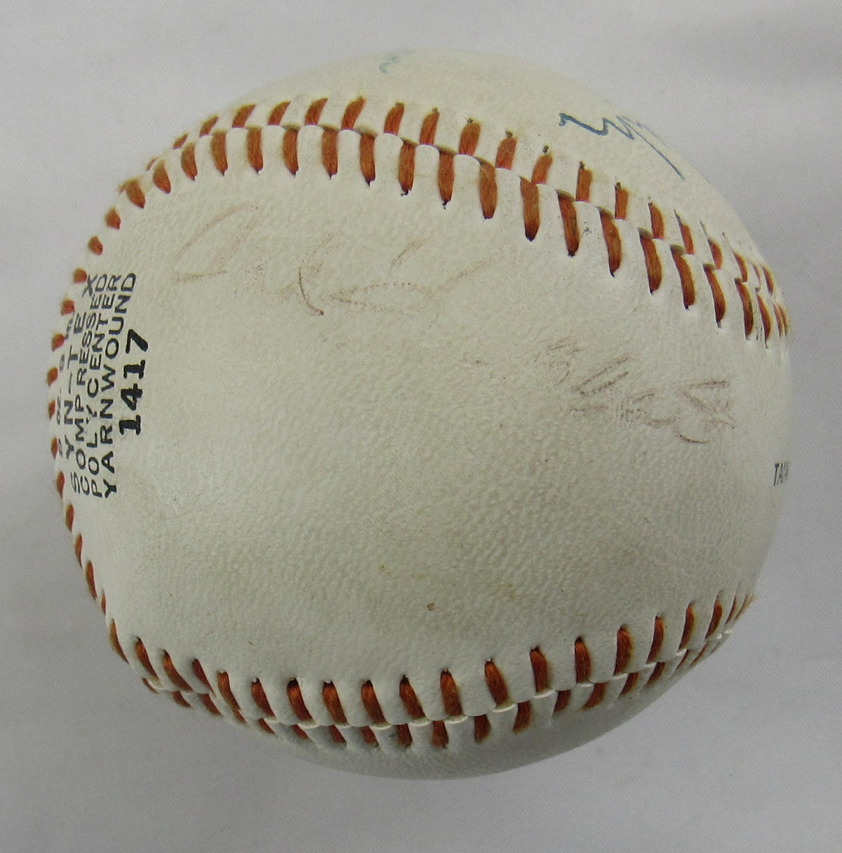 Bowie Kuhn Monte Irvin Cal Hubbard Multi Signed Rawlings Baseball JSA CS78714