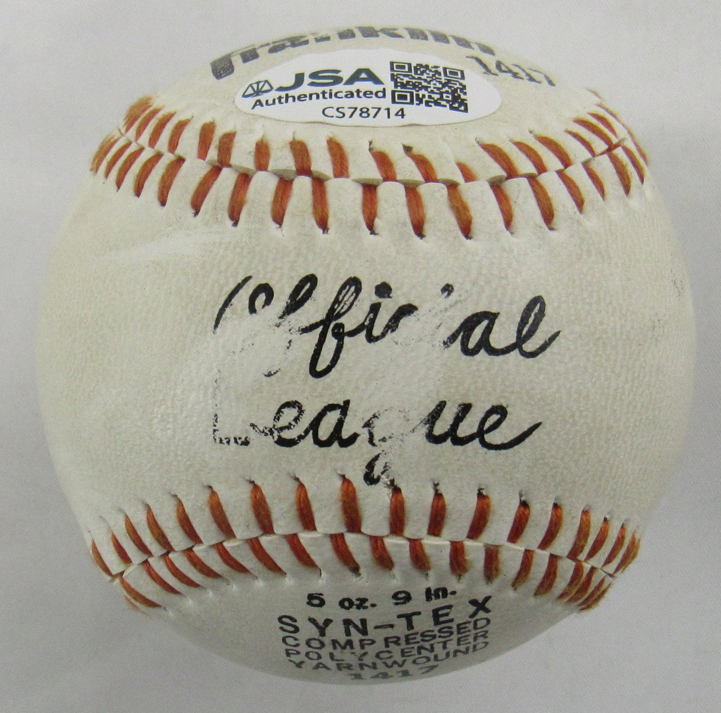 Bowie Kuhn Monte Irvin Cal Hubbard Multi Signed Rawlings Baseball JSA CS78714