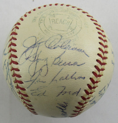 Mickey Mantle Phil Rizzuto Johnny Mize +25 1953 World Series Champions Yankees Team Signed Auto Rawlings Baseball JSA LOA ZZ82760