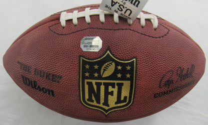 Brett Favre Signed Auto Wilson Football Mounted Memories Hologram