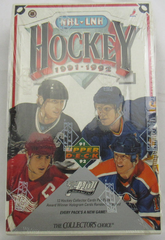 1991-92 Upper Deck NHL Hockey Wax Box