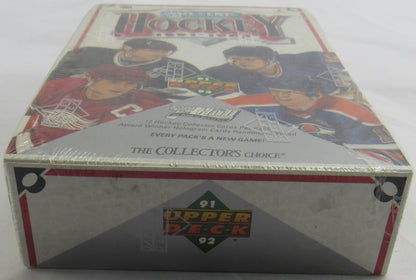 1991-92 Upper Deck NHL Hockey Wax Box