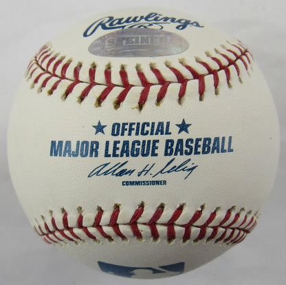 Bob Feller Signed Auto Rawlings Baseball Steiner Hologram