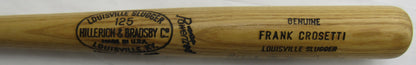 Frank Crosetti Signed Rawlings Baseball Bat JSA CS78673