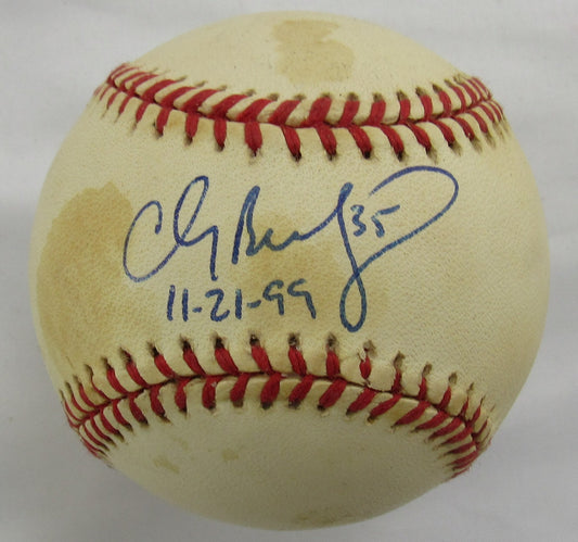 Clay Bellinger Signed Auto Rawlings Baseball B170