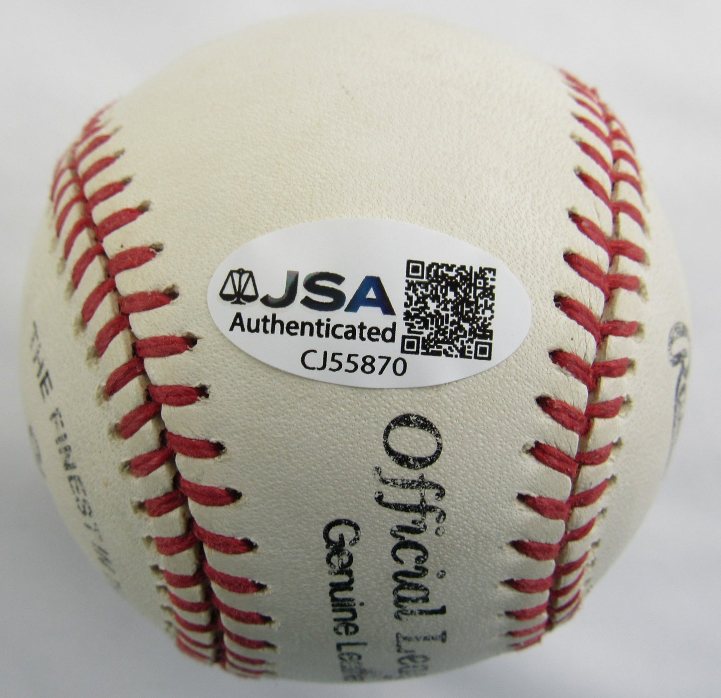 Jim Catfish Hunter Signed Auto Rawlings Baseball JSA CJ55870