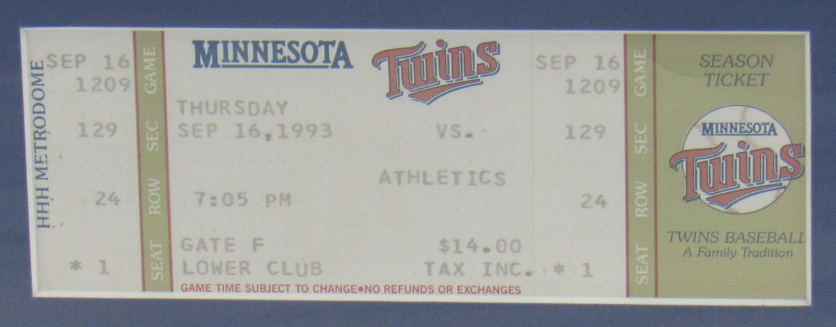 Dave Winfield Signed Canvas Photo JSA CS78707 + 3000 Hit Ticket 9/16/93