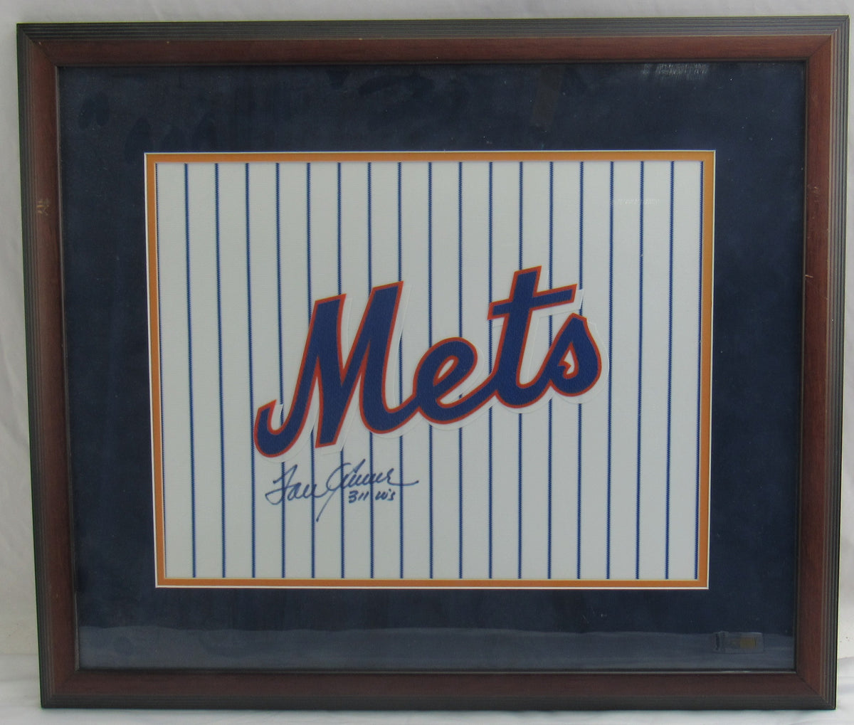 Tom Seaver Signed Jersey Material Fabric Photo JSA CS78702