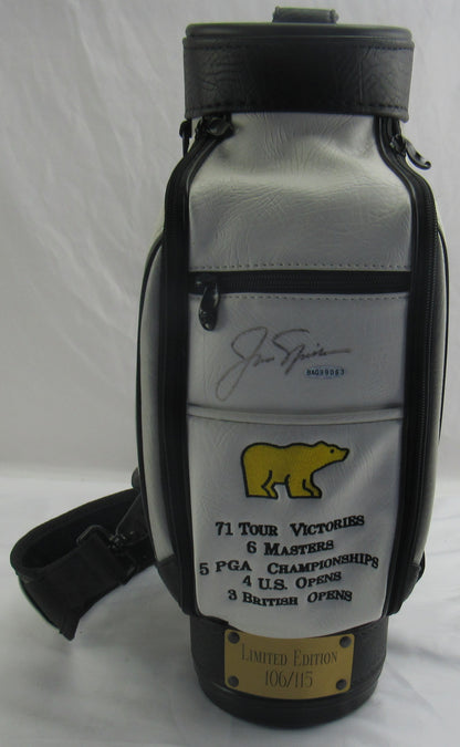 Jack Nicklaus Signed Auto Mini Golf Bag Upper Deck Hologram Limited Edition 106/115