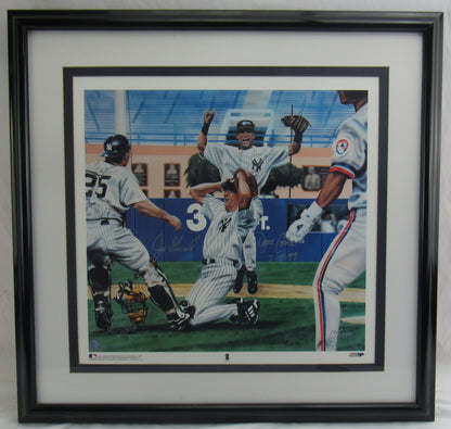 David Cone Joe Girardi Signed Auto 16x20 Photo Framed Limited Edition #191/1999 JSA CS78704