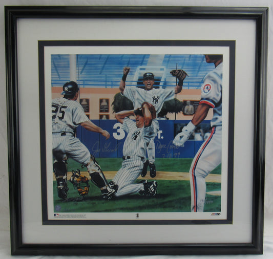 David Cone Joe Girardi Signed Auto 16x20 Photo Framed Limited Edition #191/1999 JSA CS78704