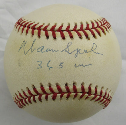 Warren Spahn Signed Auto Rawlings Baseball JSA CM07265 w/363 Wins