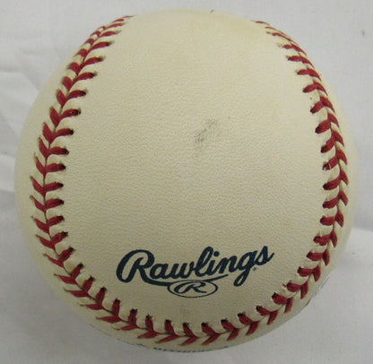 Warren Spahn Signed Auto Rawlings Baseball JSA CM07265 w/363 Wins