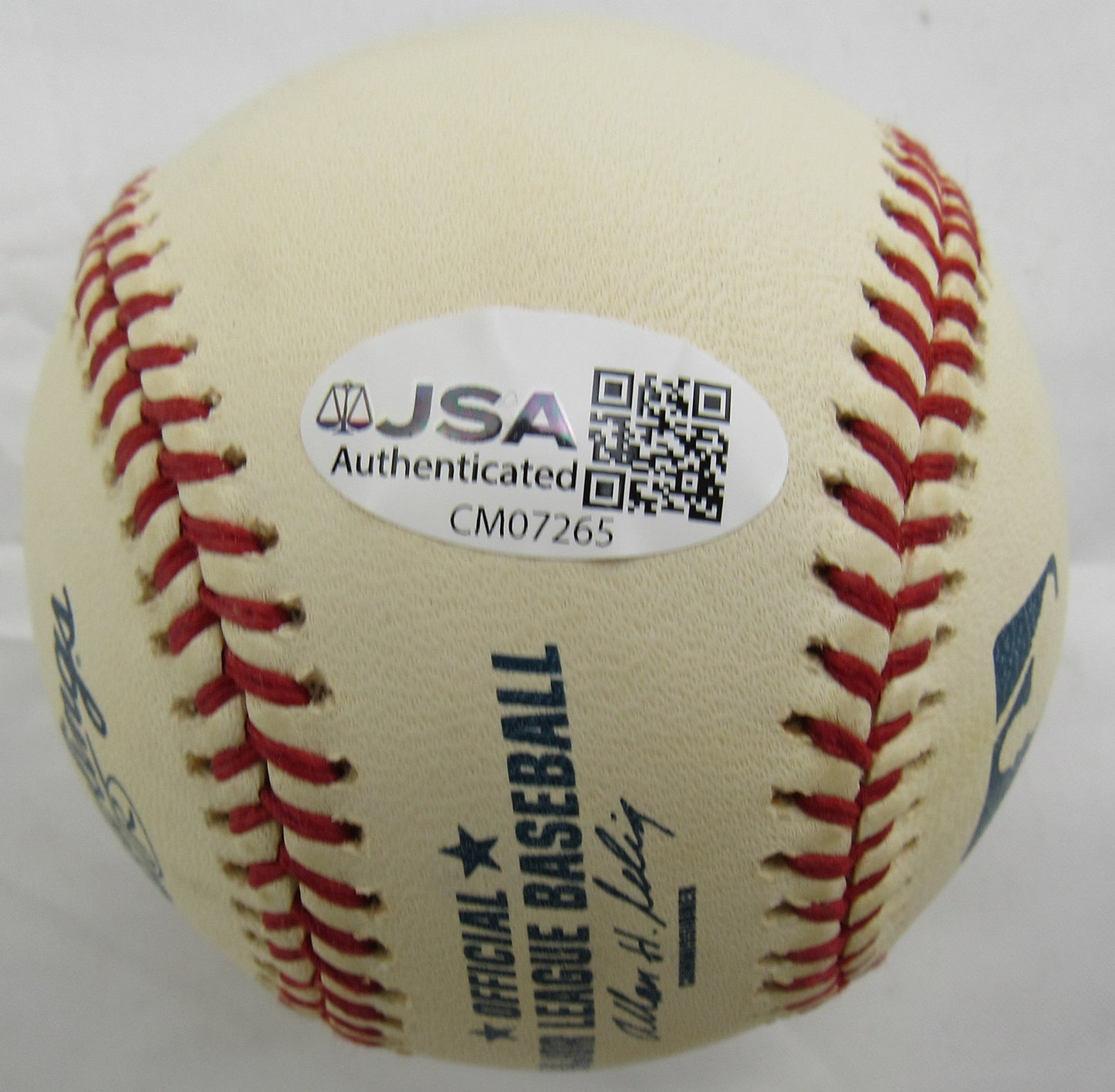 Warren Spahn Signed Auto Rawlings Baseball JSA CM07265 w/363 Wins