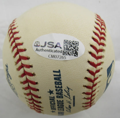 Warren Spahn Signed Auto Rawlings Baseball JSA CM07265 w/363 Wins
