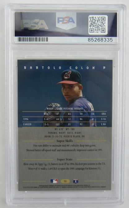 Bartolo Colon Signed Auto Autograph 1995 Topps Baseball Card Encapsulated PSA/DNA