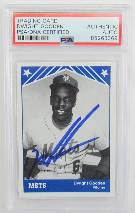 Dwight Gooden Signed Auto Autograph 1983 TCMA Baseball Card Encapsulated PSA/DNA