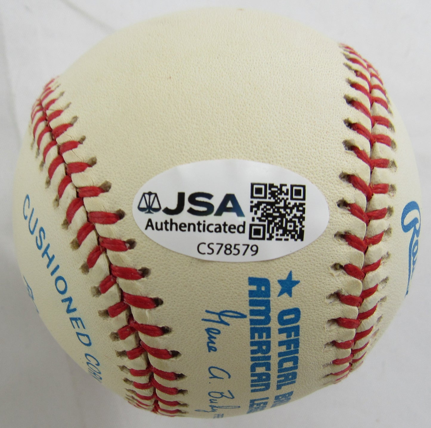 Don Larsen Signed Rawlings Baseball JSA CS78579