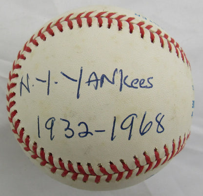 Frank Crosetti Signed Auto Rawlings Baseball JSA CM07261 w/Inscription