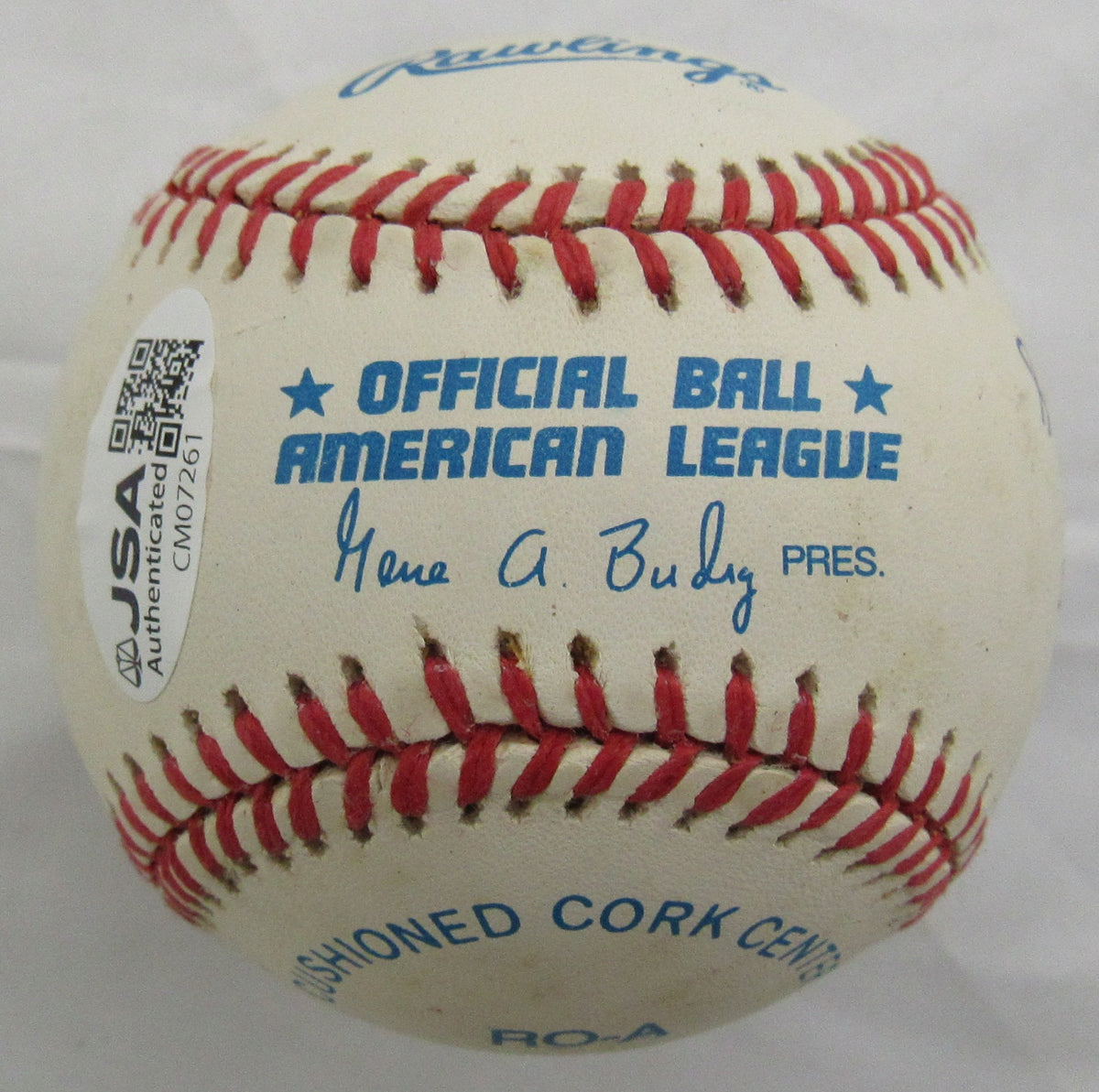 Frank Crosetti Signed Auto Rawlings Baseball JSA CM07261 w/Inscription