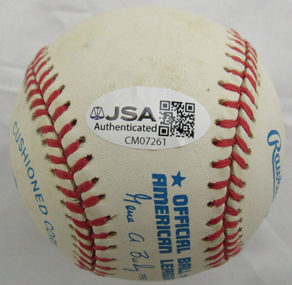 Frank Crosetti Signed Auto Rawlings Baseball JSA CM07261 w/Inscription
