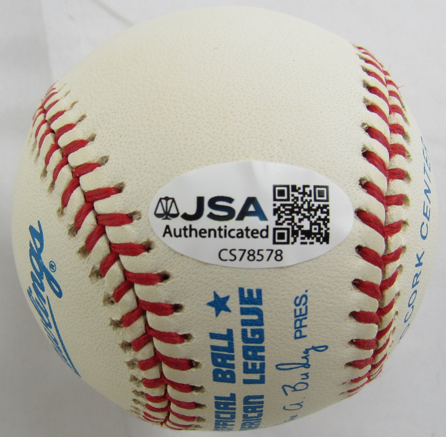 Don Larsen Signed Rawlings Baseball JSA CS78578