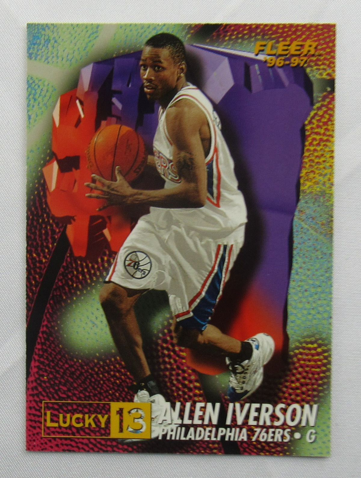 Allen Iverson 1996/97 Fleer Lucky 13 Rookie Nrmt #1