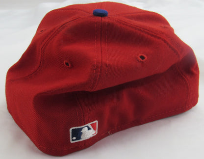 Mike Schmidt Signed Auto Phillies Baseball Hat Fleer Hologram