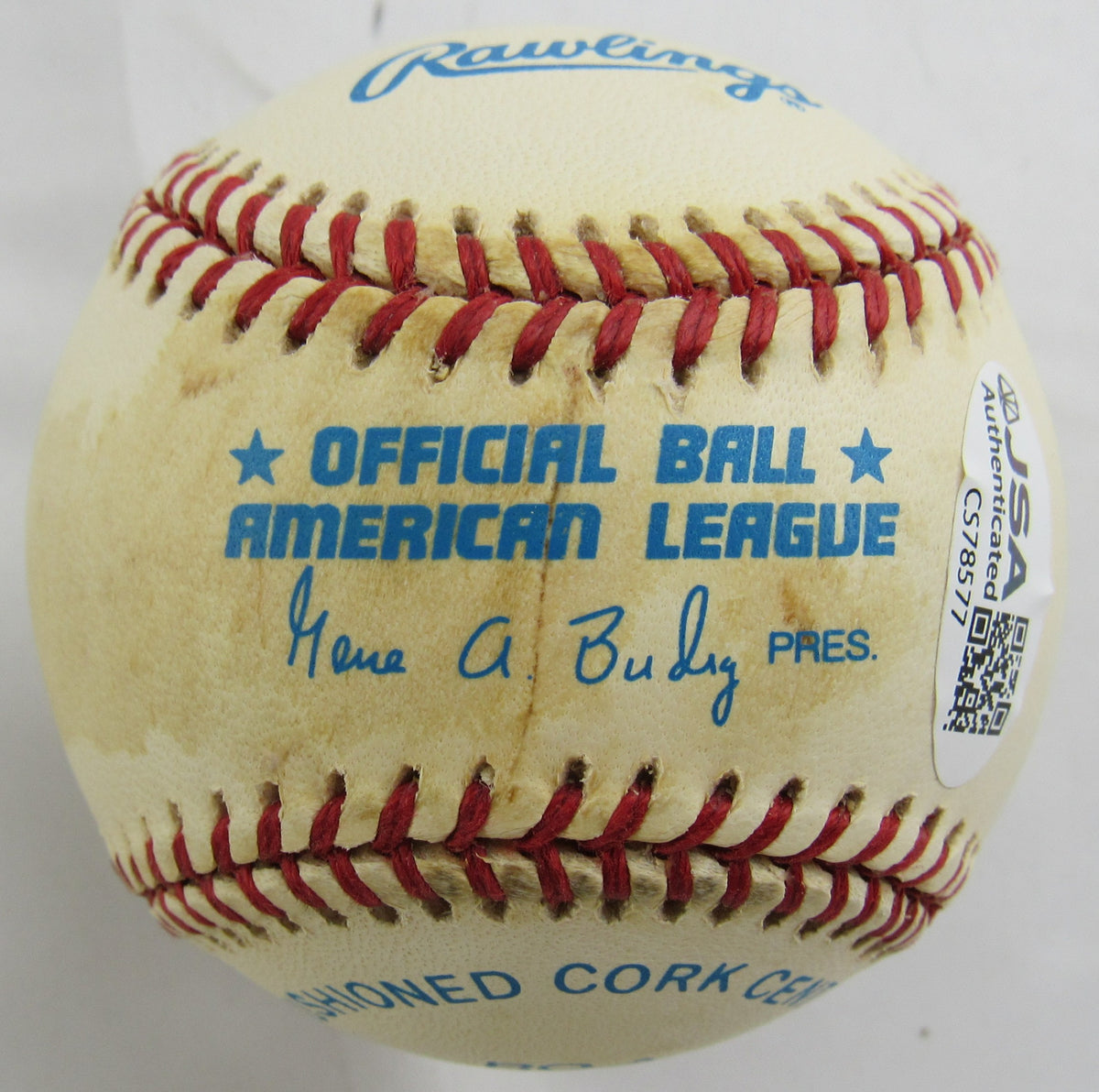 Don Larsen Signed Rawlings Baseball JSA CS78577