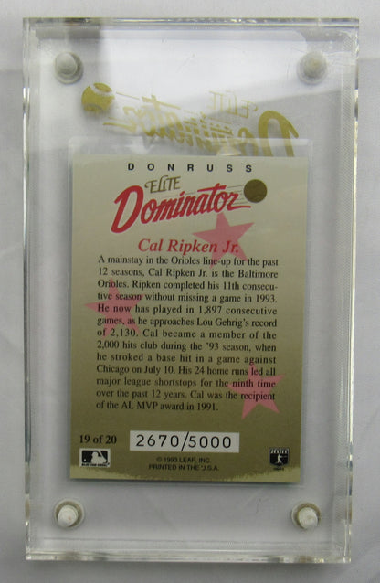 1993 Leaf Elite Dominator Cal Ripken #19/20 #2670/5000